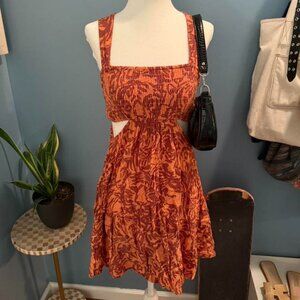 Anthropologie Women's Orange and Brown Dresses